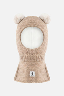 Knit Bear Balaclava Light Taupe