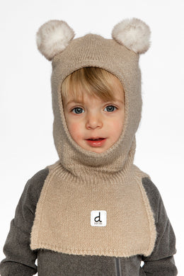 Knit Bear Balaclava Light Taupe - J10XT4_01870