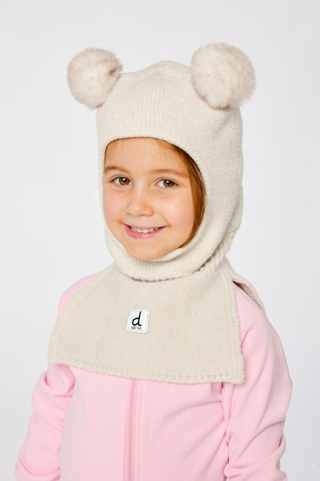 Knit Bear Balaclava Off-White - J10XT4_01880