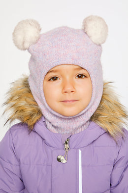 Knit Bear Balaclava Lavender - J10XT4_05440