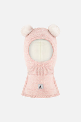 Knit Bear Balaclava Pale Dusty Pink - J10XT4_06220