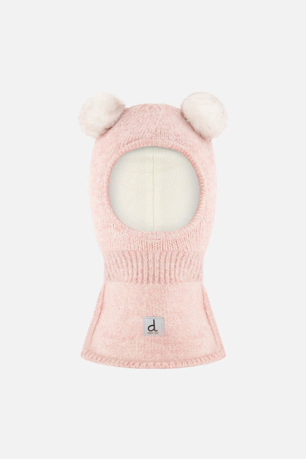 Knit Bear Balaclava Pale Dusty Pink - J10XT4_06220