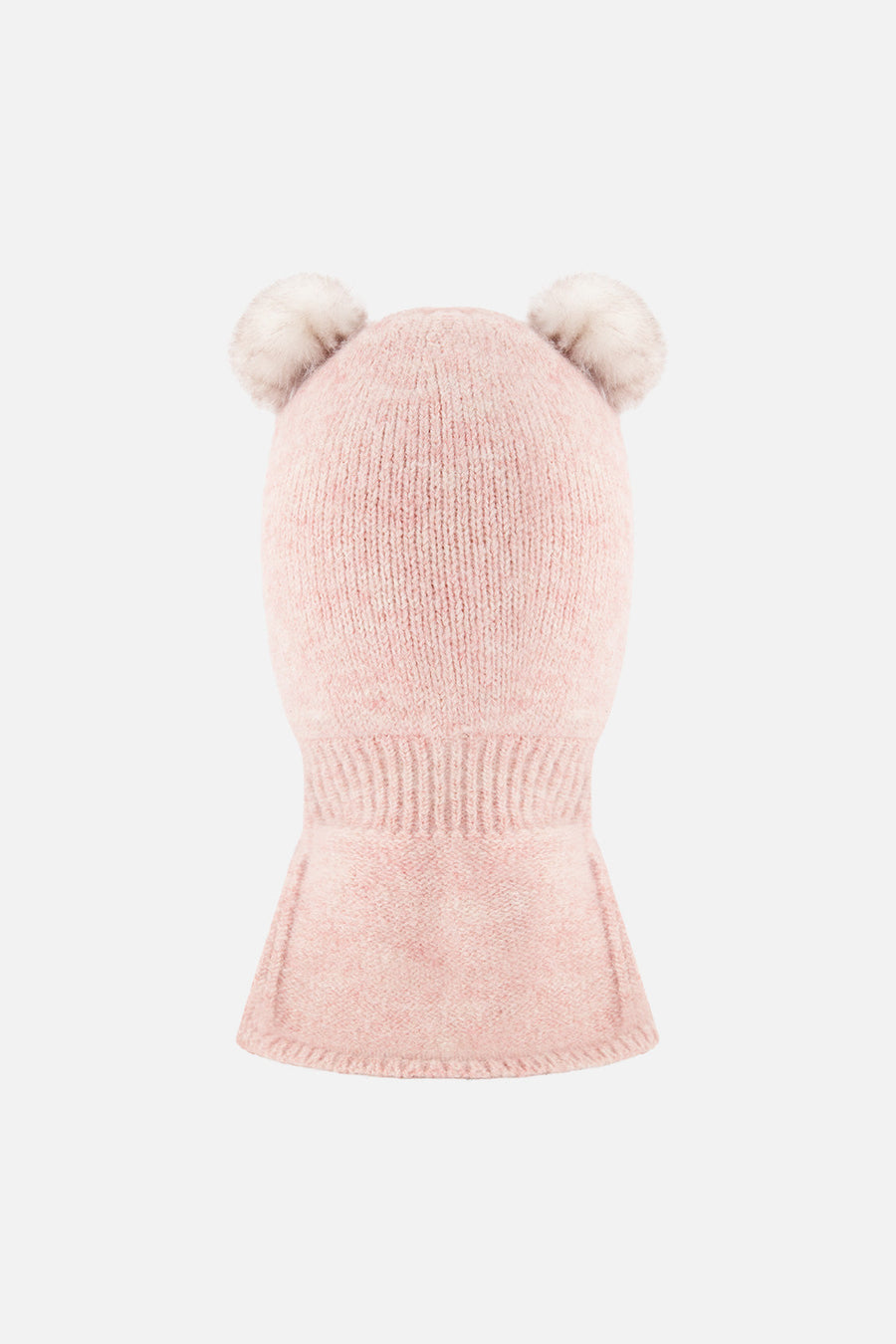 Knit Bear Balaclava Pale Dusty Pink - J10XT4_06220