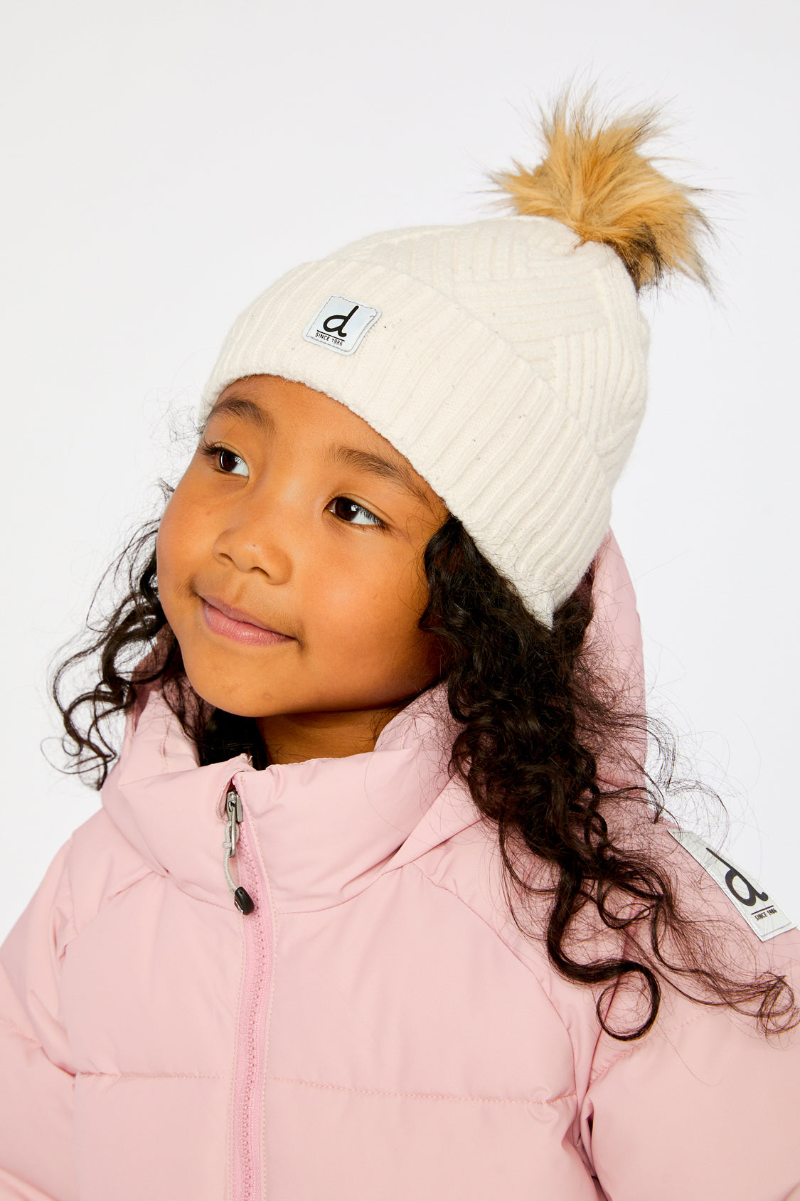 Winter Knit Hat With Pompom Off-White - J10XT5_01880