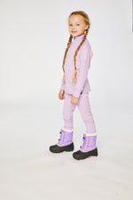 Two Piece Thermal Underwear Lavender