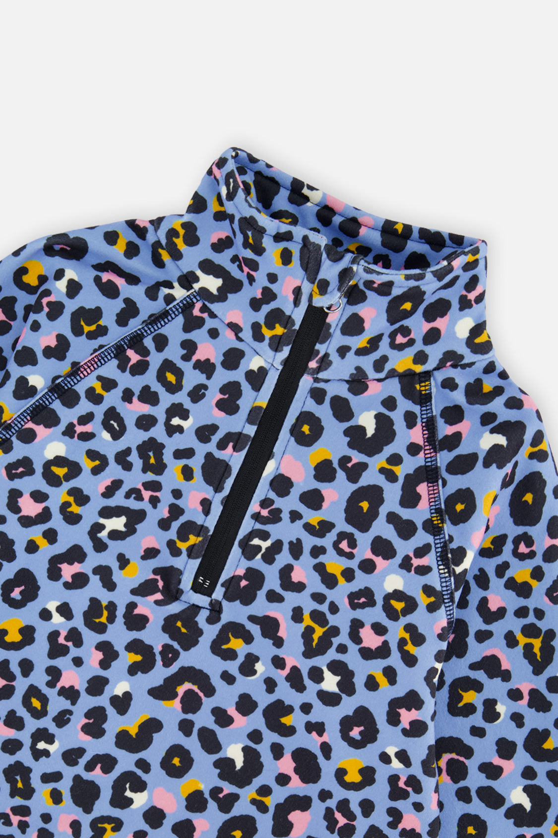 Two Piece Thermal Underwear Blue Leopard Print - J10Y600_1J027