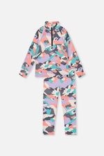 Two Piece Thermal Underwear Coral Camouflage Print - J10Y600_1J031