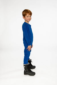 One Piece Thermal Underwear Royal Blue - J10Y700_04690