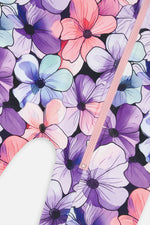 One Piece Thermal Underwear Purple Floral Print - J10Y700_1J021