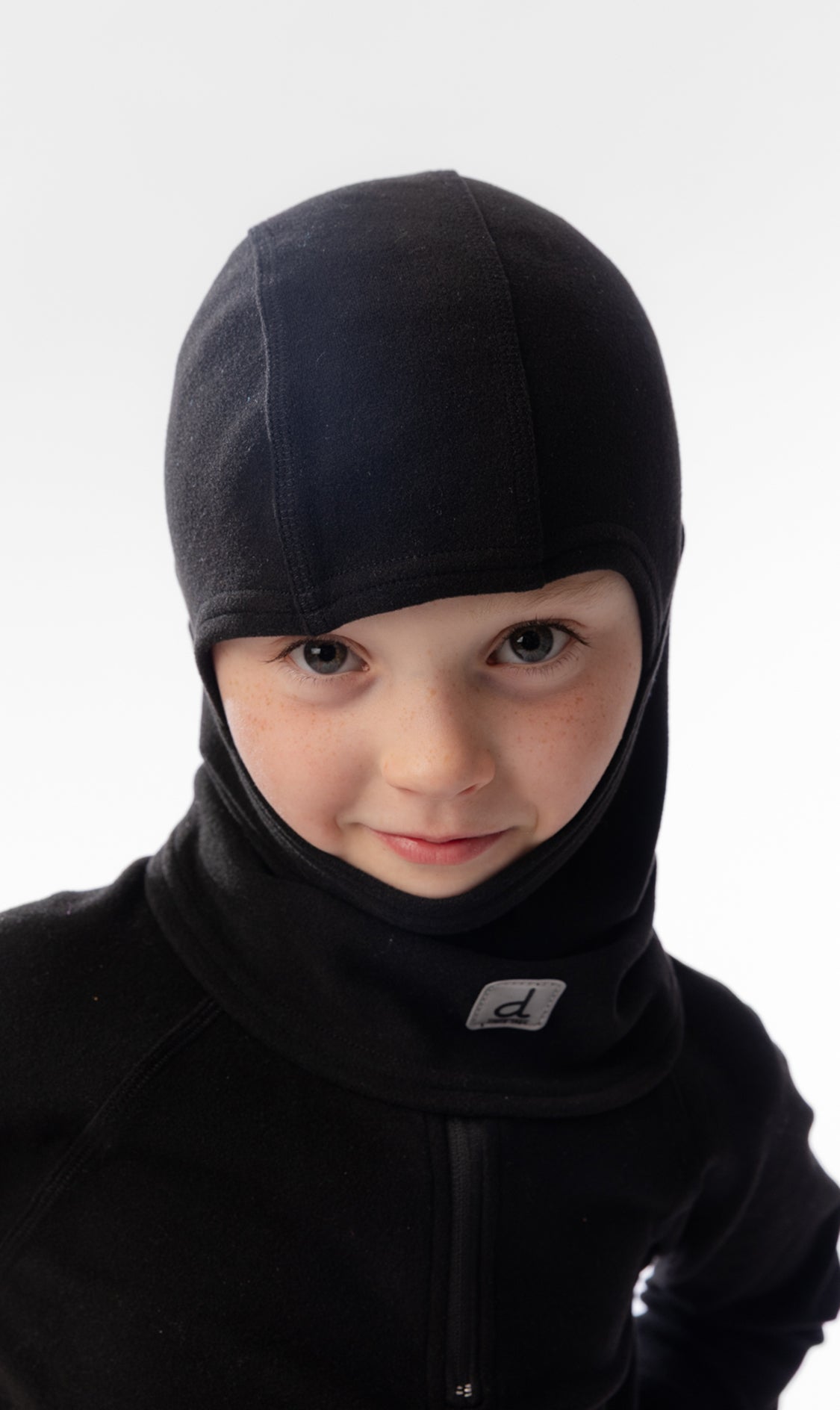 Brushed Jersey Balaclava Unisex Black
