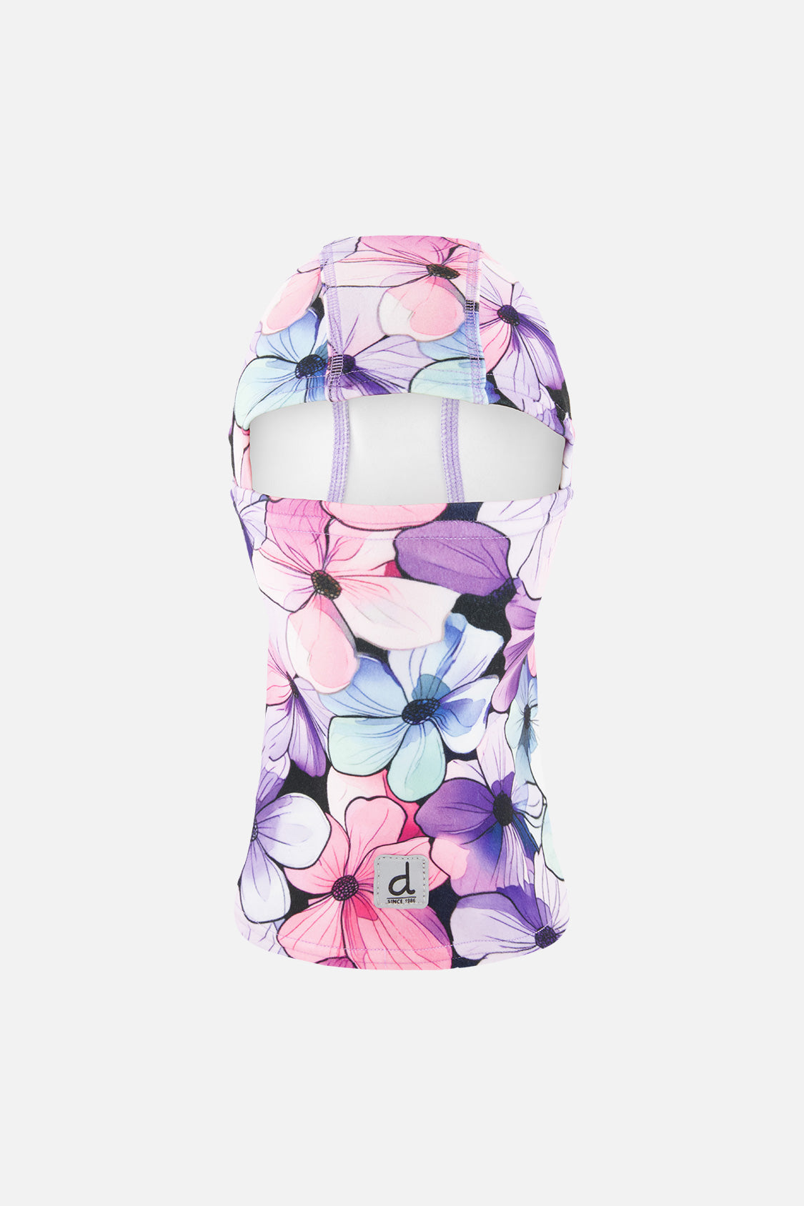 Brushed Jersey Balaclava Purple Floral Print - J10YBAL_1J021