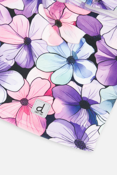 Brushed Jersey Balaclava Purple Floral Print - J10YBAL_1J021