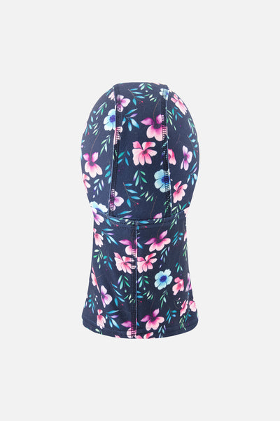 Brushed Jersey Balaclava Blue Floral Print - J10YBAL_1J023