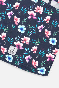 Brushed Jersey Balaclava Blue Floral Print - J10YBAL_1J023