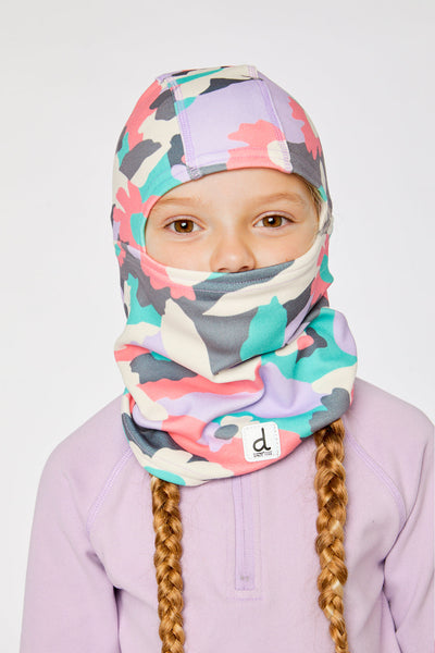 Brushed Jersey Balaclava Coral Camouflage Print - J10YBAL_1J031