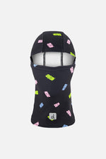 Brushed Jersey Balaclava Black Printed Gummy Bears - J10YBAL_1J033