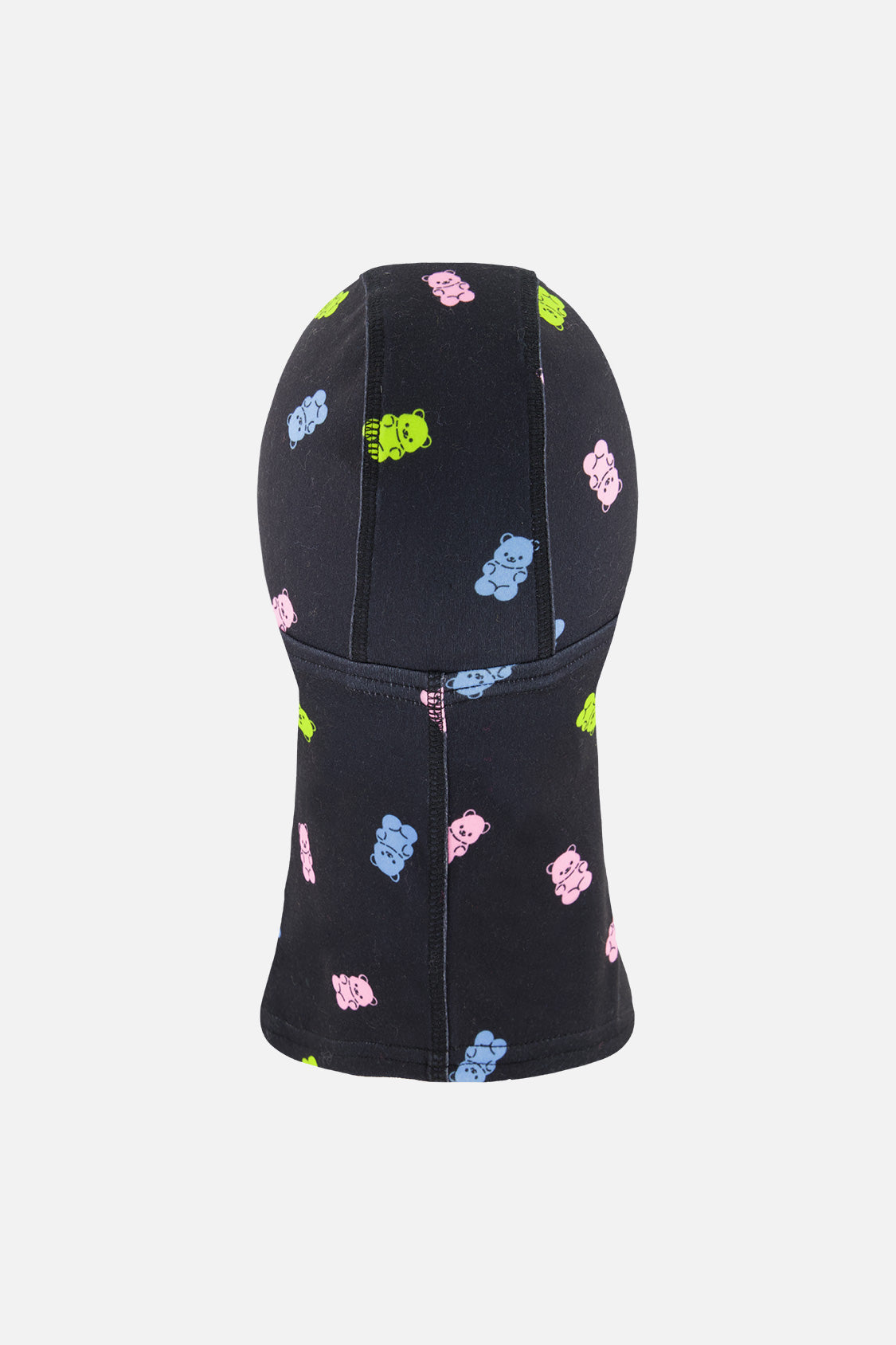 Brushed Jersey Balaclava Black Printed Gummy Bears - J10YBAL_1J033