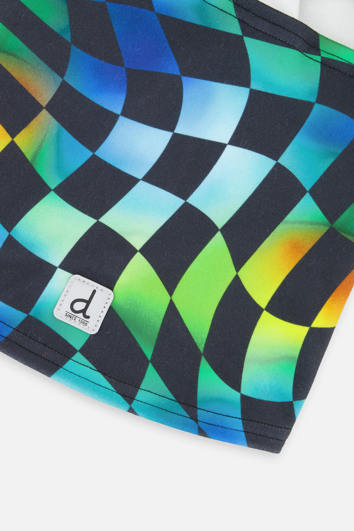 Brushed Jersey Balaclava Blue Checkered Print - J10YBAL_1J054