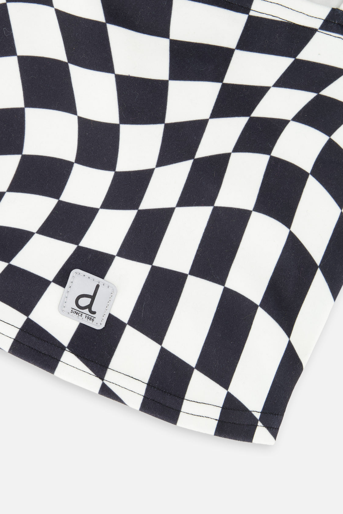 Brushed Jersey Balaclava White Checkered Print - J10YBAL_1J059