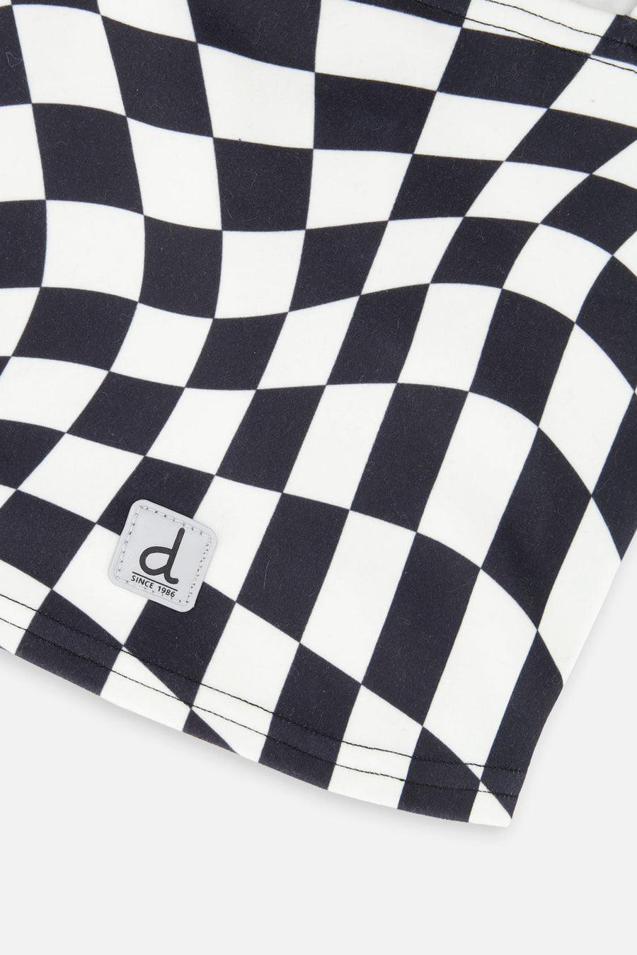 Brushed Jersey Balaclava White Checkered Print - J10YBAL_1J059