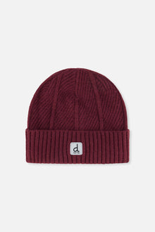 Winter Knit Hat Burgundy - J10Z24_07610