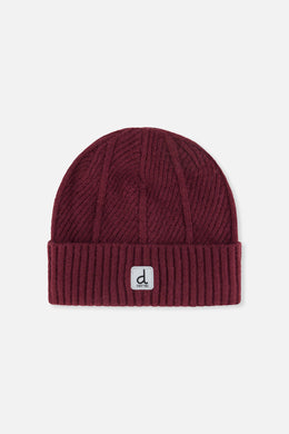 Winter Knit Hat Burgundy - J10Z24_07610