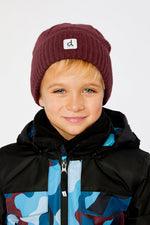 Winter Knit Hat Burgundy - J10Z24_07610