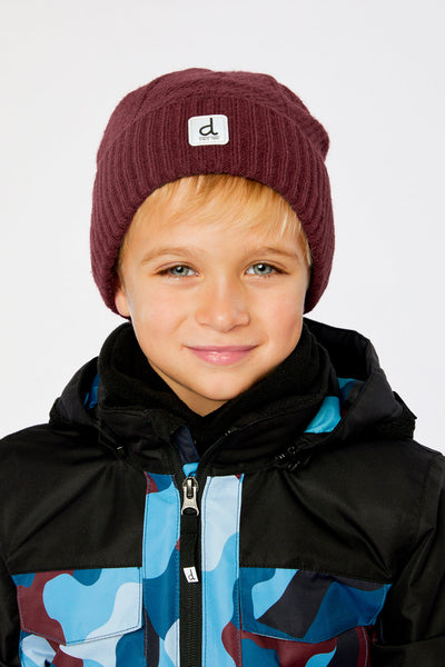 Winter Knit Hat Burgundy - J10Z24_07610