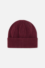 Winter Knit Hat Burgundy - J10Z24_07610