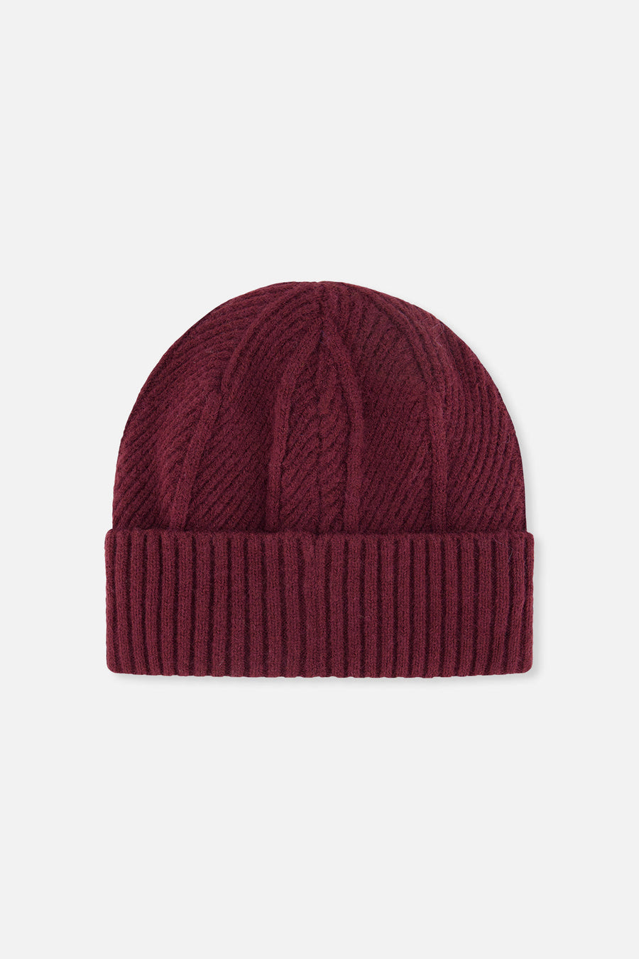 Winter Knit Hat Burgundy - J10Z24_07610