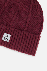 Winter Knit Hat Burgundy - J10Z24_07610