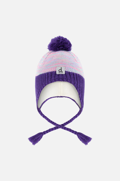 Winter Peruvian Knit Hat With Pompom Multicolored - J10Z42_1J083