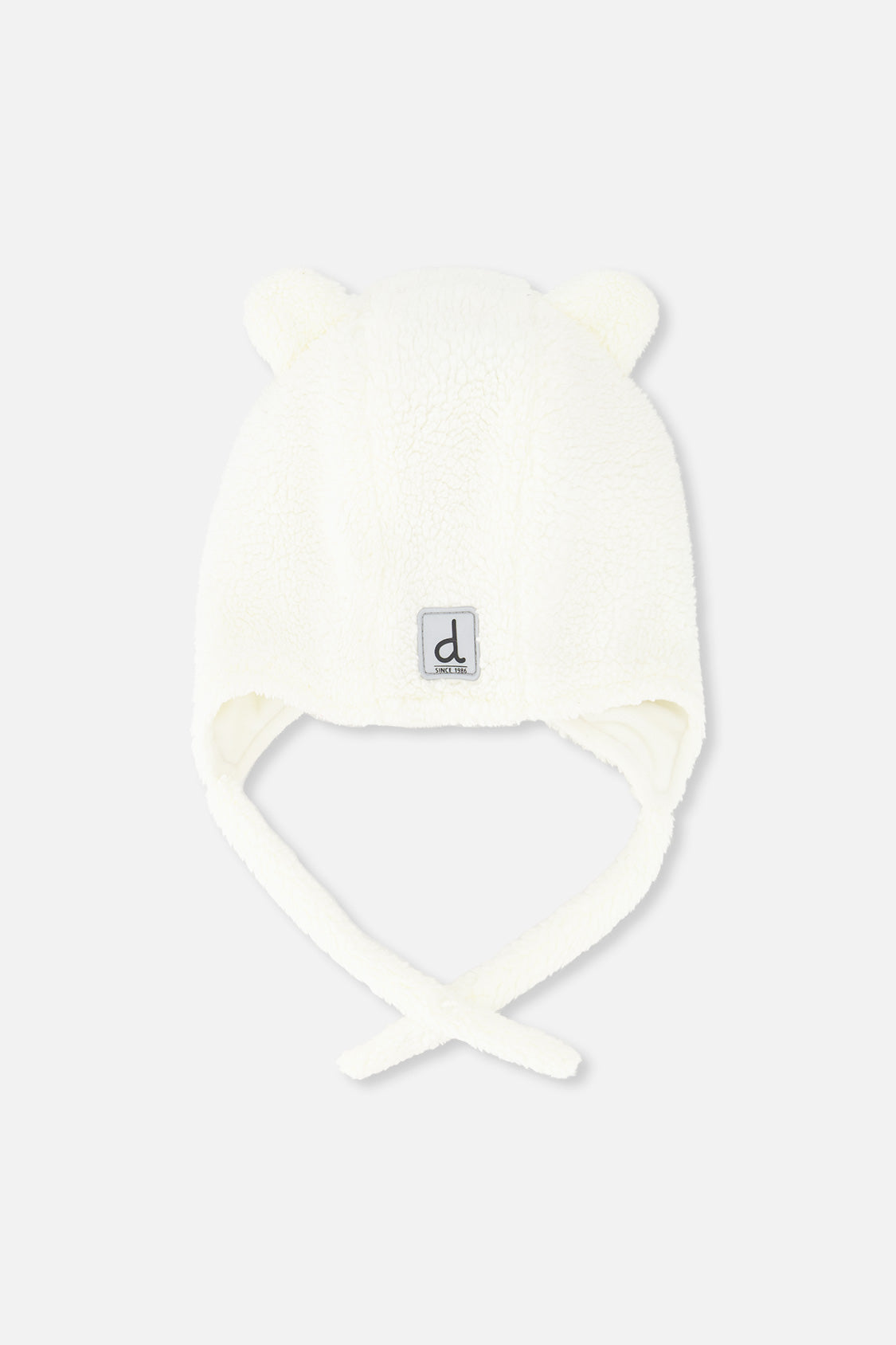 Baby Winter Sherpa Hat With Ear Flaps And Ears Off-White - J10ZA01_01880