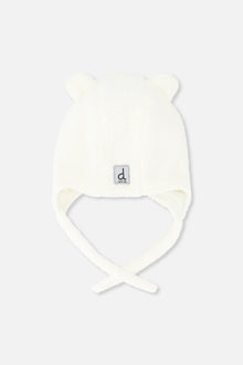 Baby Winter Sherpa Hat With Ear Flaps And Ears Off-White - J10ZA01_01880