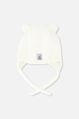 Baby Winter Sherpa Hat With Ear Flaps And Ears Off-White - J10ZA01_01880