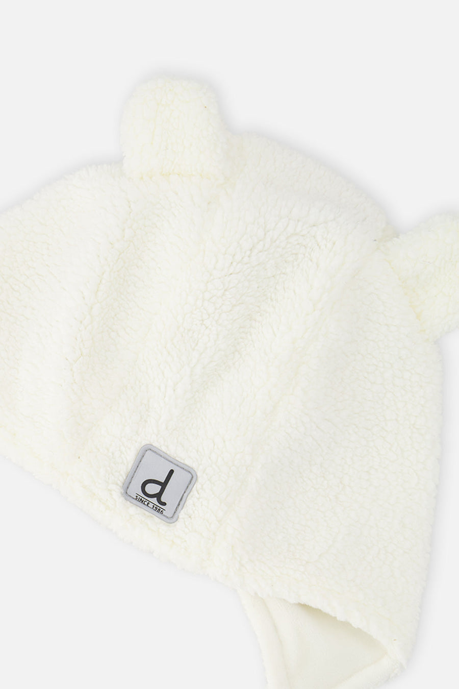 Baby Winter Sherpa Hat With Ear Flaps And Ears Off-White - J10ZA01_01880