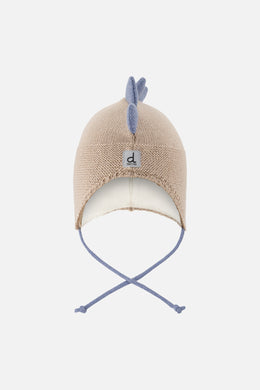 Baby Dino Winter Peruvian Knit Hat Light Taupe - J10ZA08_01870