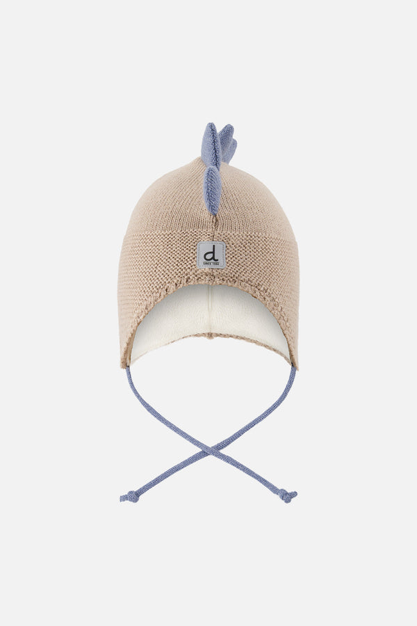 Baby Dino Winter Peruvian Knit Hat Light Taupe - J10ZA08_01870