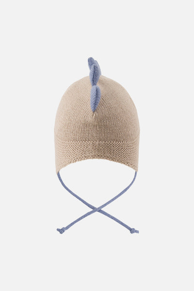 Baby Dino Winter Peruvian Knit Hat Light Taupe - J10ZA08_01870