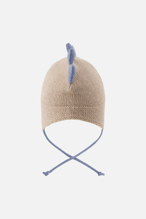 Baby Dino Winter Peruvian Knit Hat Light Taupe - J10ZA08_01870
