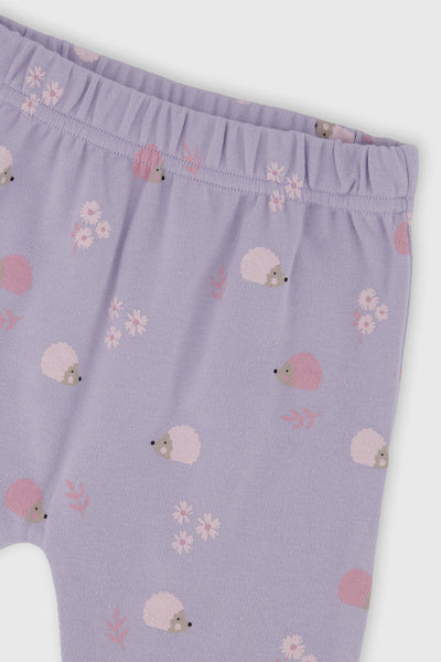 Organic Cotton Pants And Top Set Violet - J20A11_05007