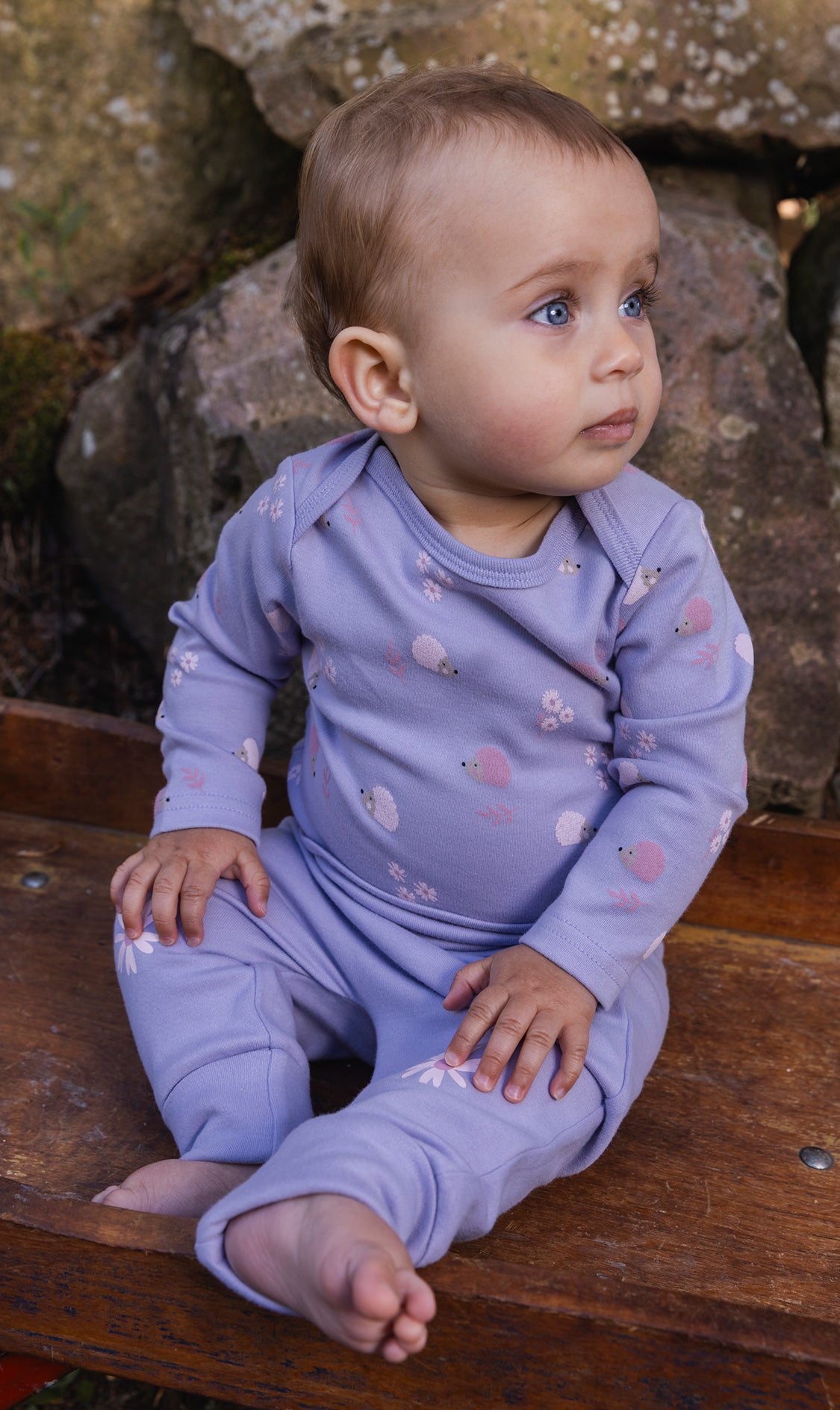 Mitwachshose aus Bio-Baumwolle, Violett
