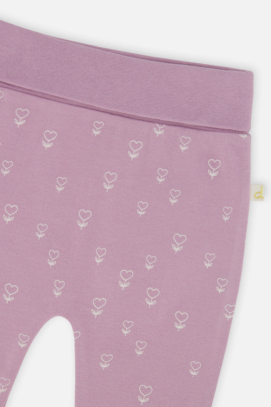 Organic Cotton Evolutive Pants Purple Floral Print - J20A20_2J233