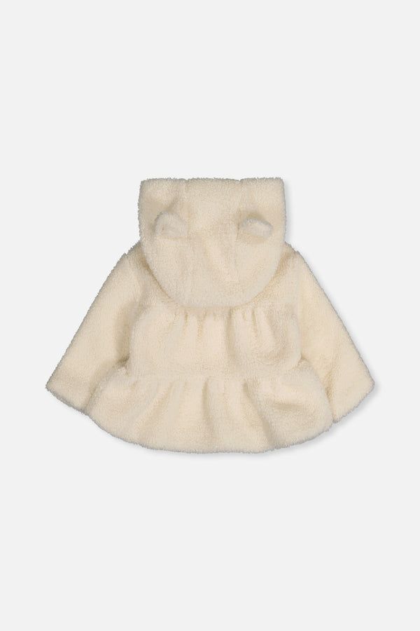 Hooded Zip Sherpa Jacket Off-White - J20A30_01010