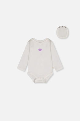 Organic Cotton Onesie Off-White - J20A70_01010