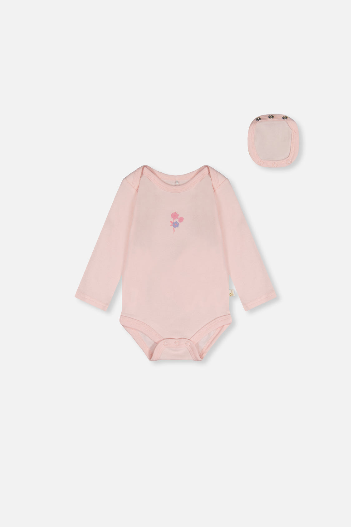 Organic Cotton Onesie Very Pale Pink - J20A70_06008