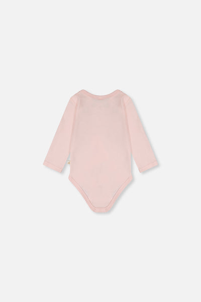 Organic Cotton Onesie Very Pale Pink - J20A70_06008
