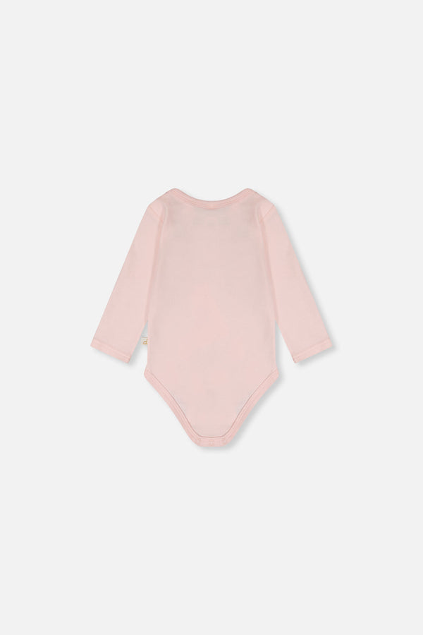 Organic Cotton Onesie Very Pale Pink - J20A70_06008