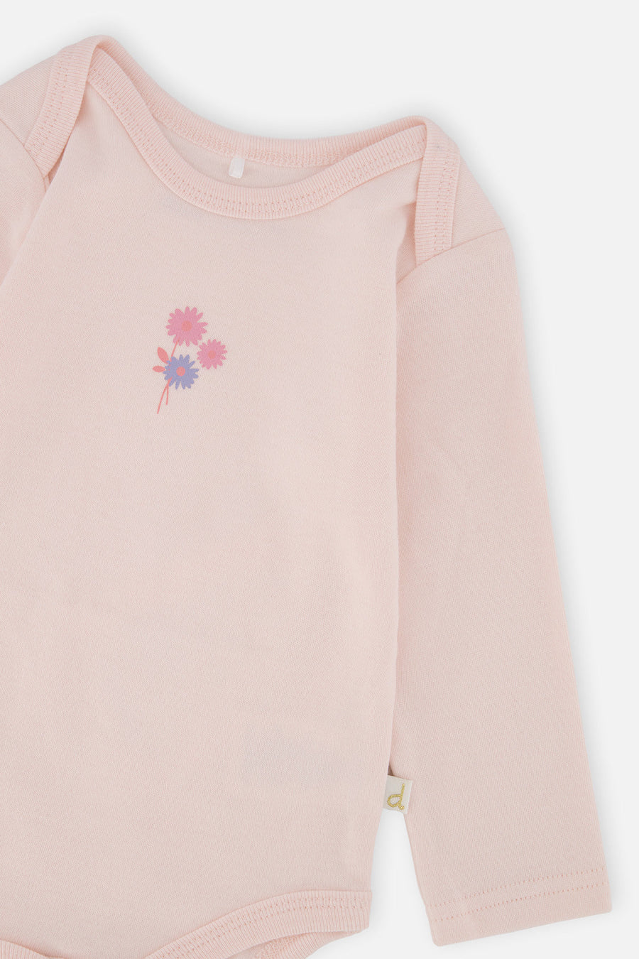 Organic Cotton Onesie Very Pale Pink - J20A70_06008