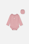 Organic Cotton Onesie Dusty Pink - J20A70_06170